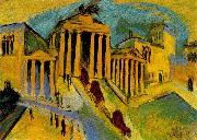 Ernst Ludwig Kirchner Brandenburger Tor painting